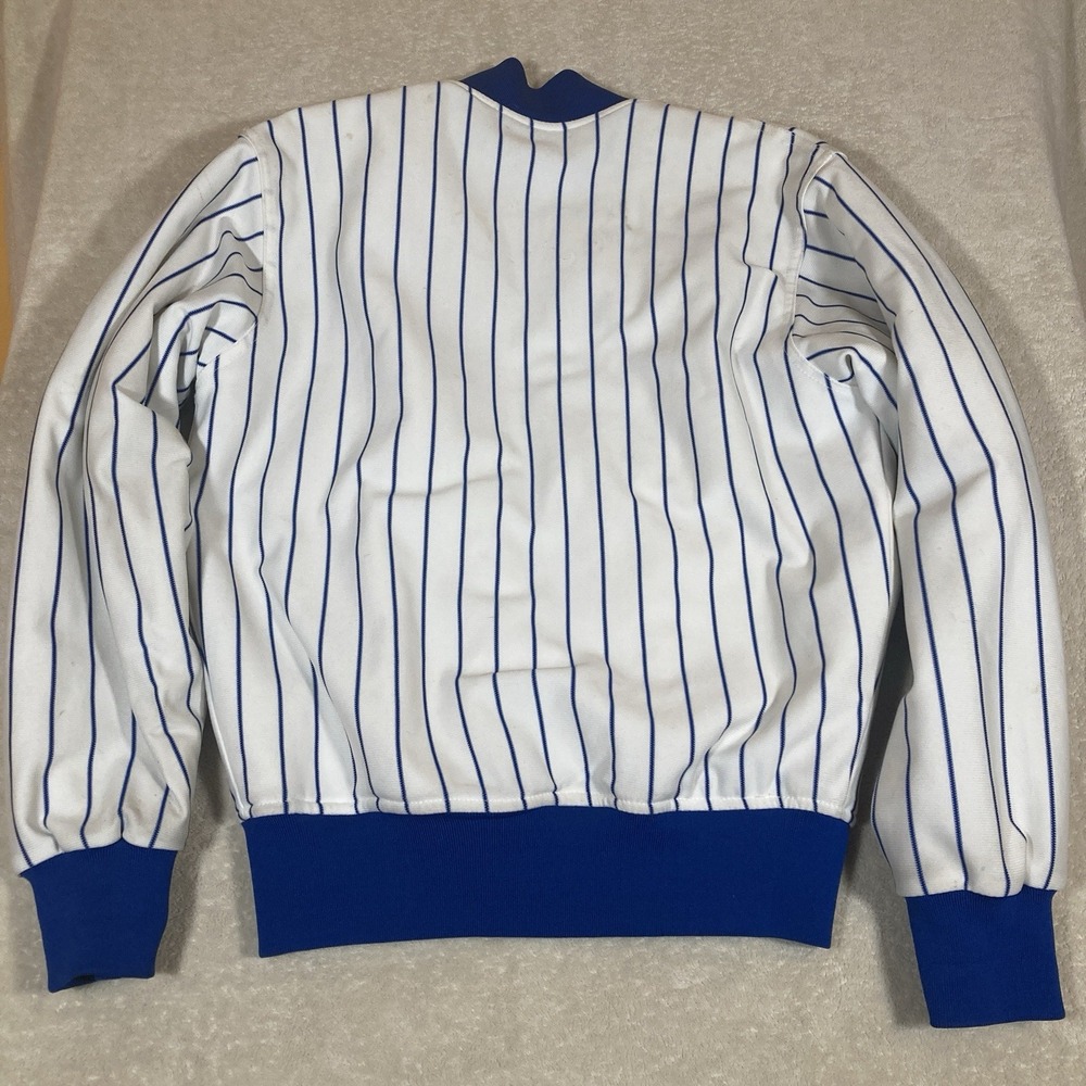 FELCO LOS ANGELES DODGERS BOMBER STYLE Pinstripe JACKET VINTAGE USA 80s Medium - Picture 3 of 16